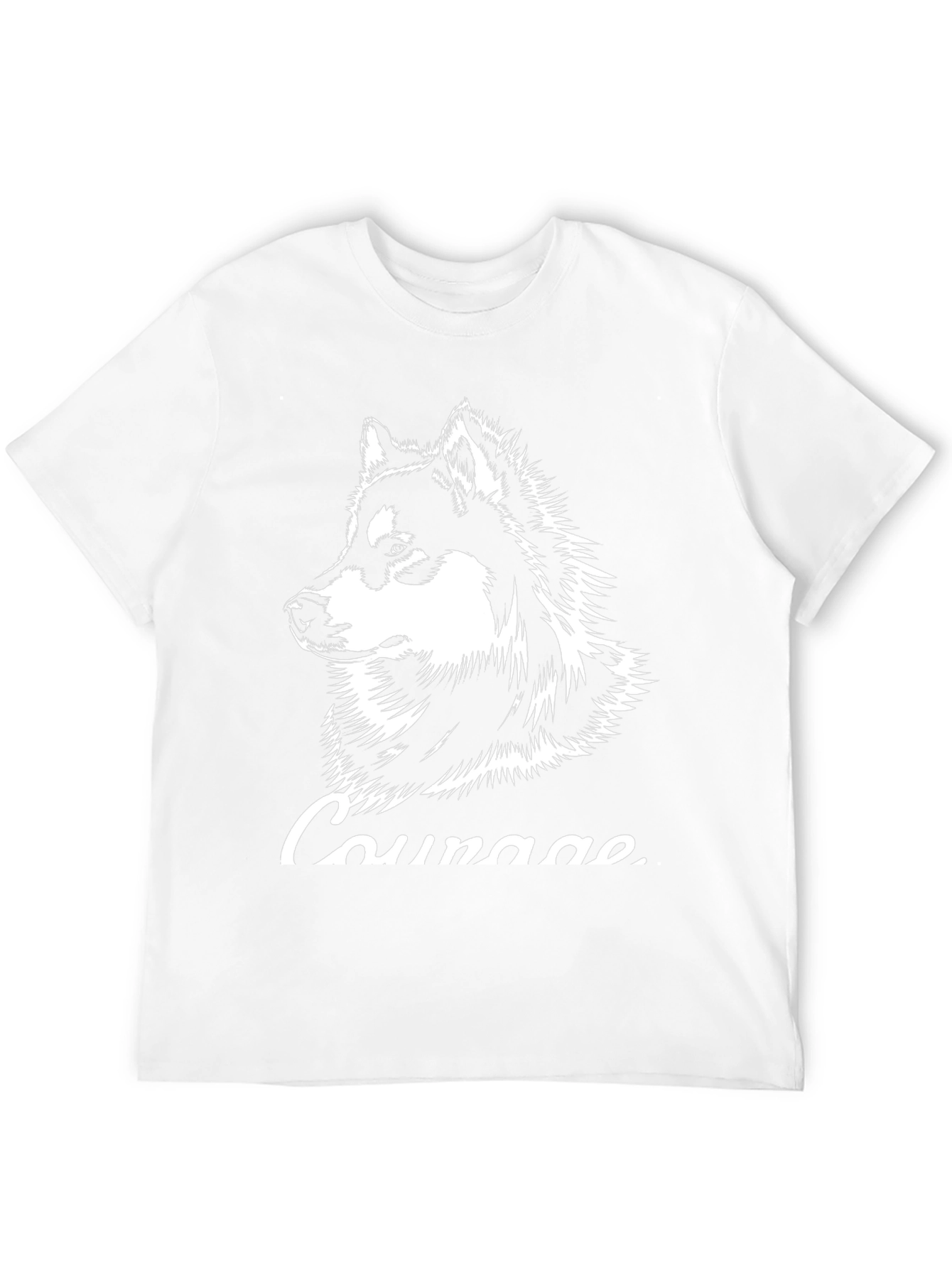Courage Husky Graphic T-Shirt - Black