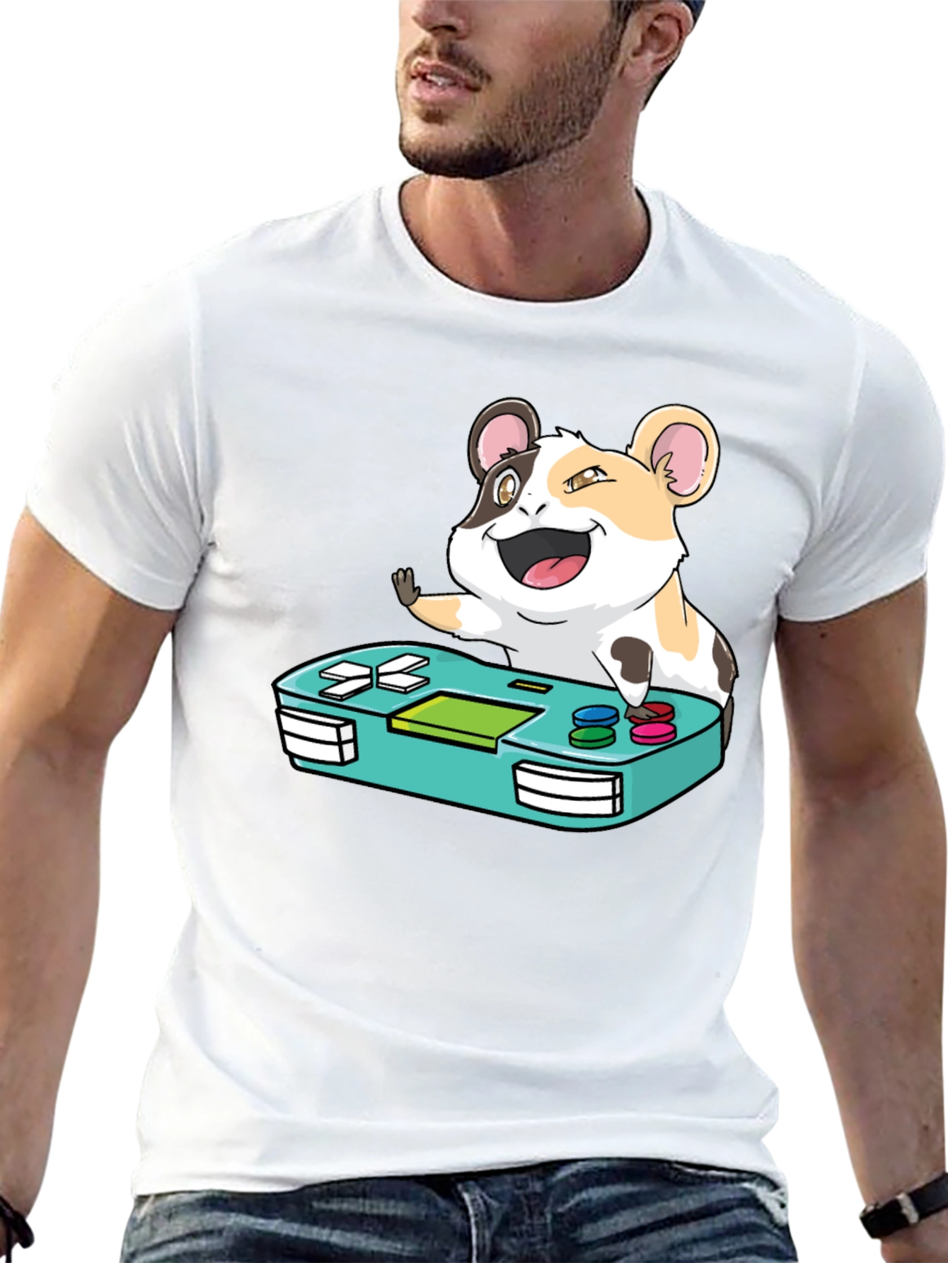Hamster Gamer T-Shirt - Cute Gaming Tee