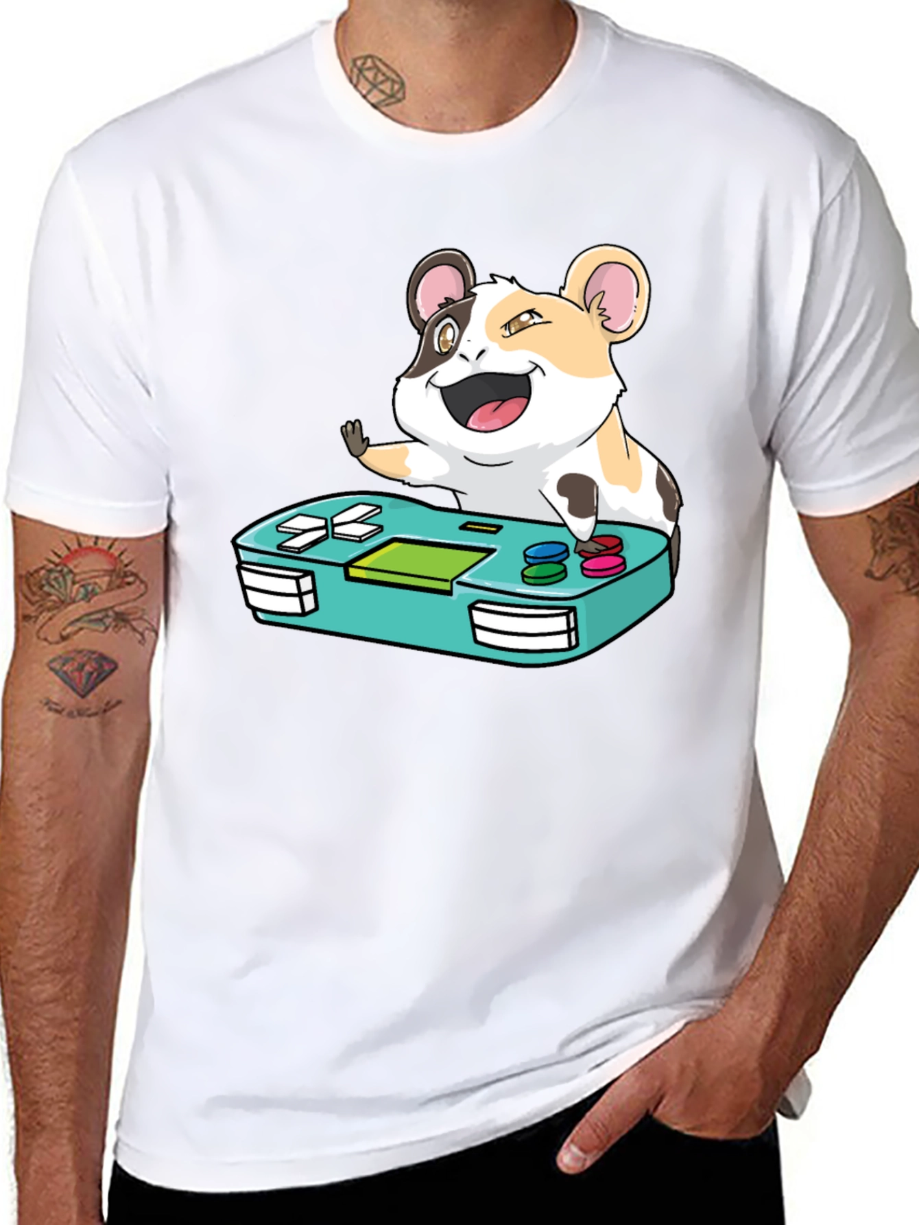 Hamster Gamer T-Shirt - Cute Gaming Tee