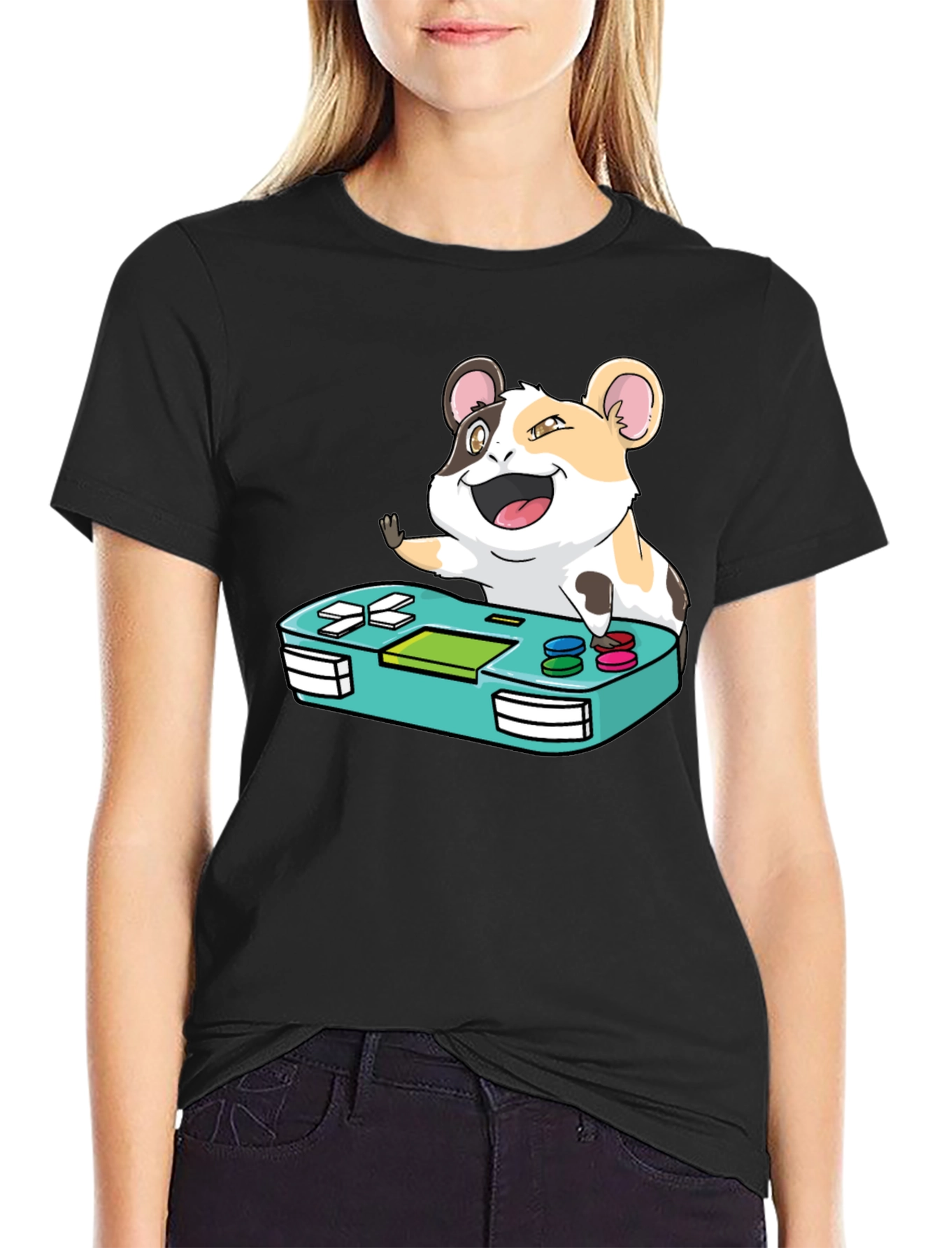 Hamster Gamer T-Shirt - Cute Gaming Tee