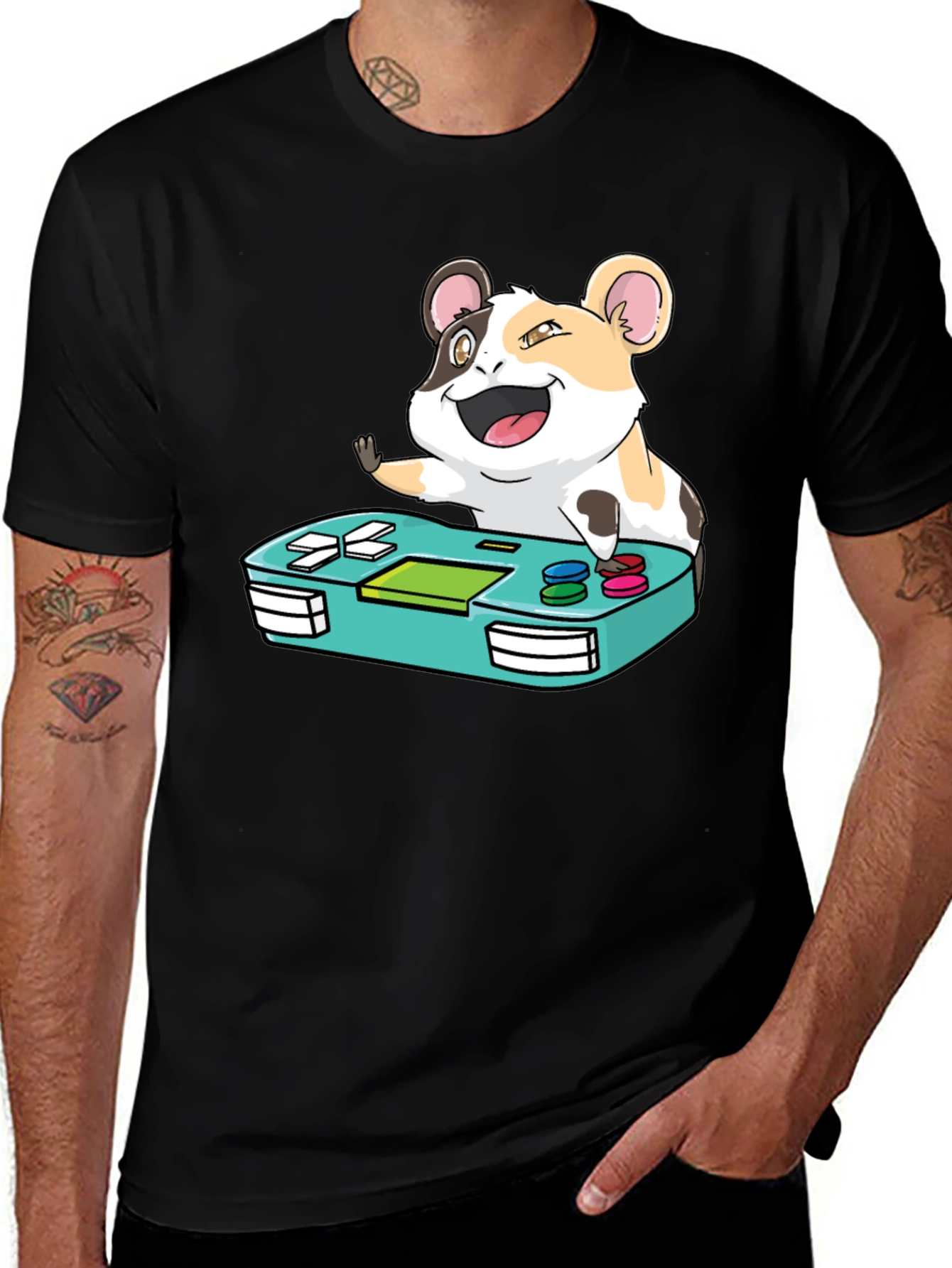 Hamster Gamer T-Shirt - Cute Gaming Tee