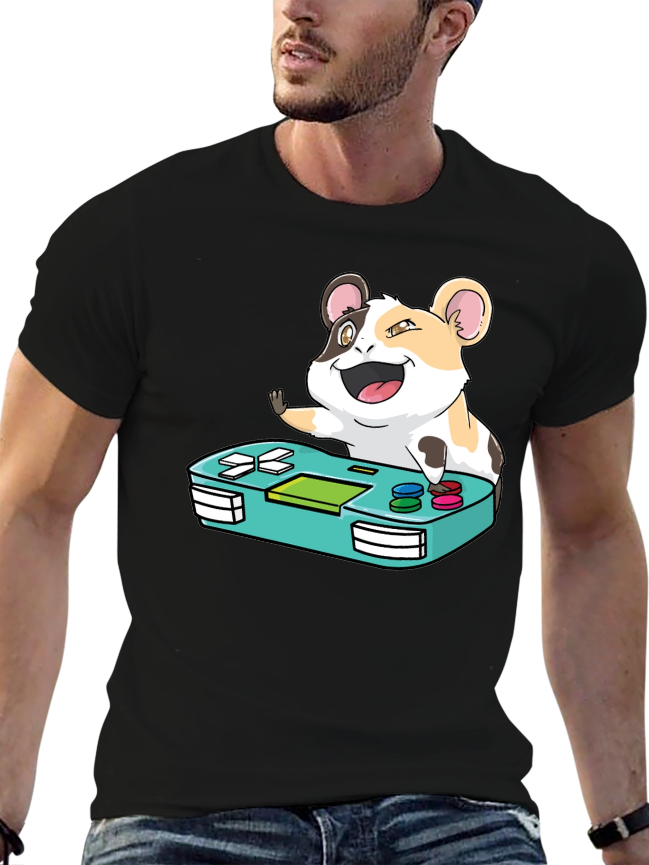 Hamster Gamer T-Shirt - Cute Gaming Tee