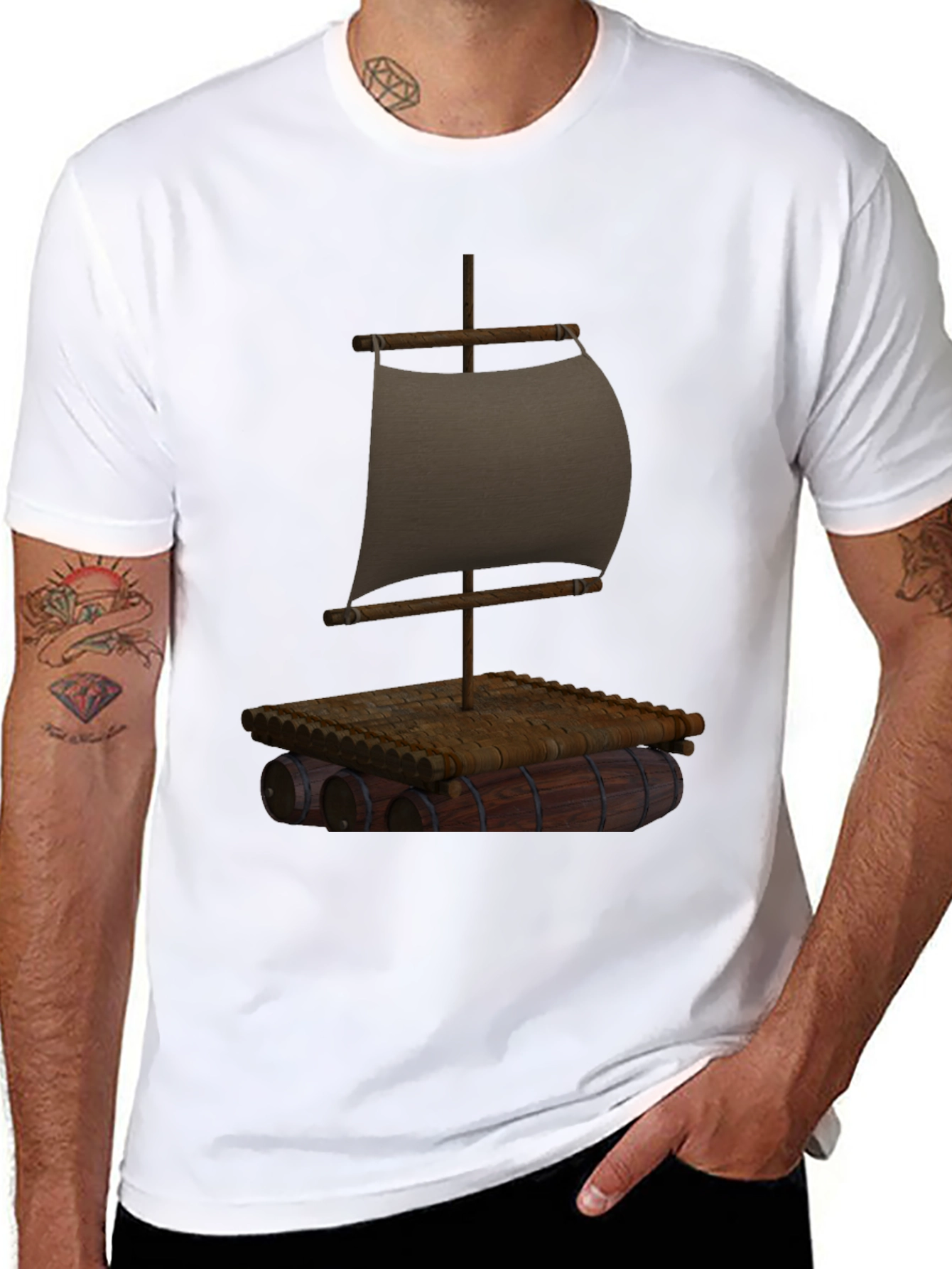 Raft Graphic Tee - Nautical Adventure Shirt