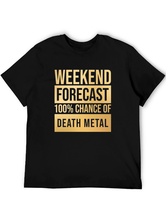 Weekend Forecast Death Metal Graphic Tee