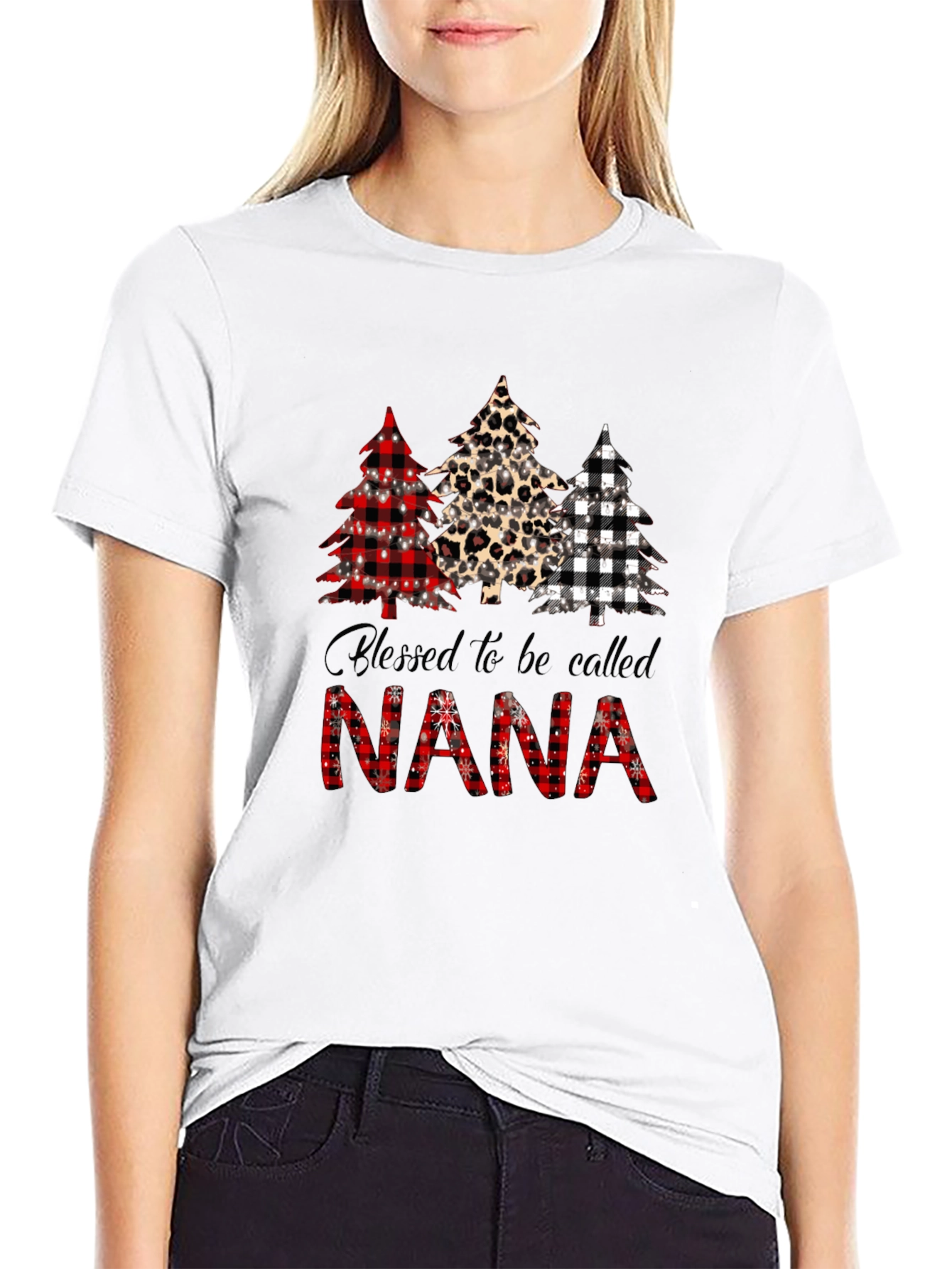 Blessed to be Called Nana Christmas Tree Shirt
