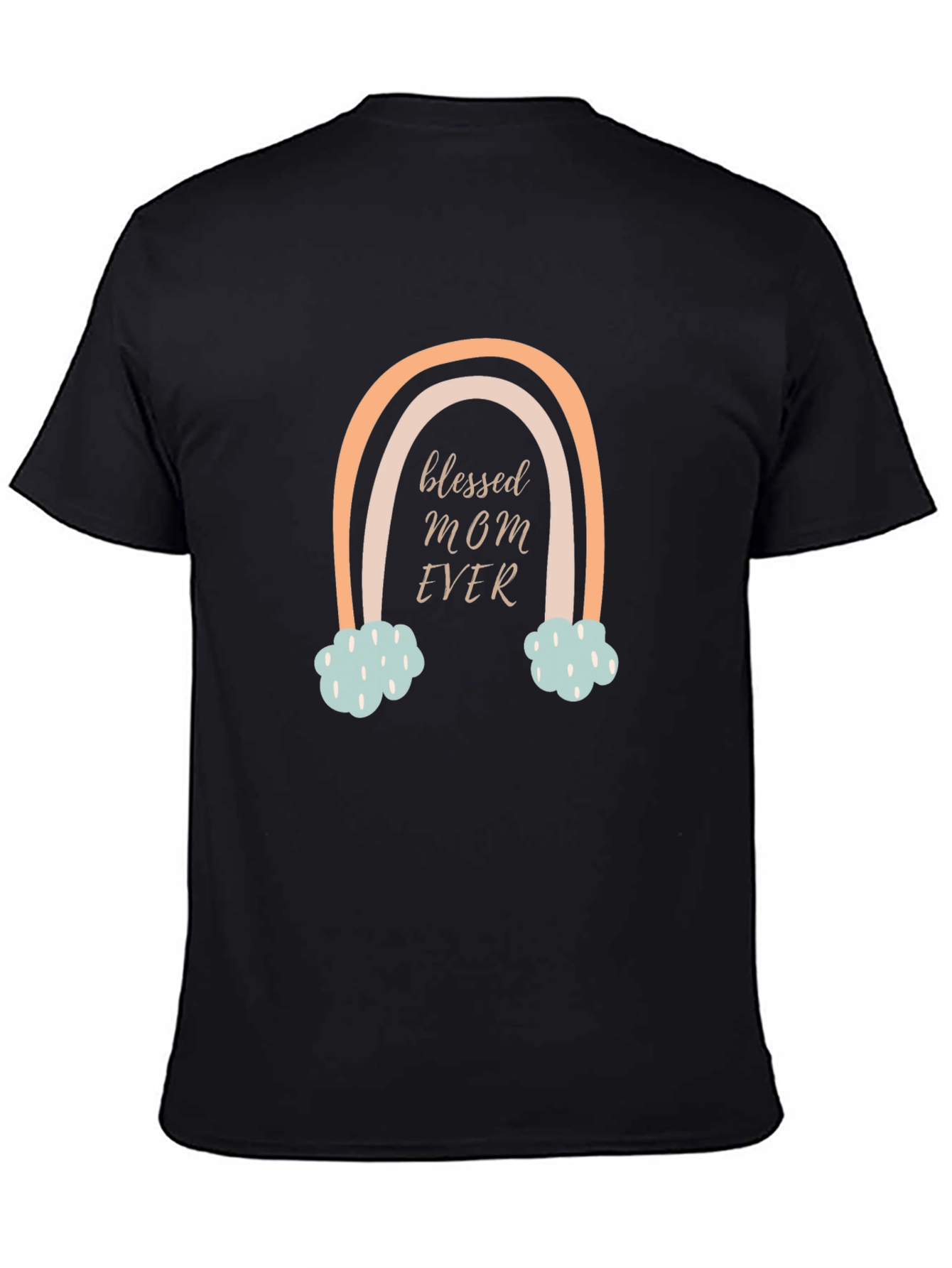 Blessed Mom Ever Rainbow Graphic Tee