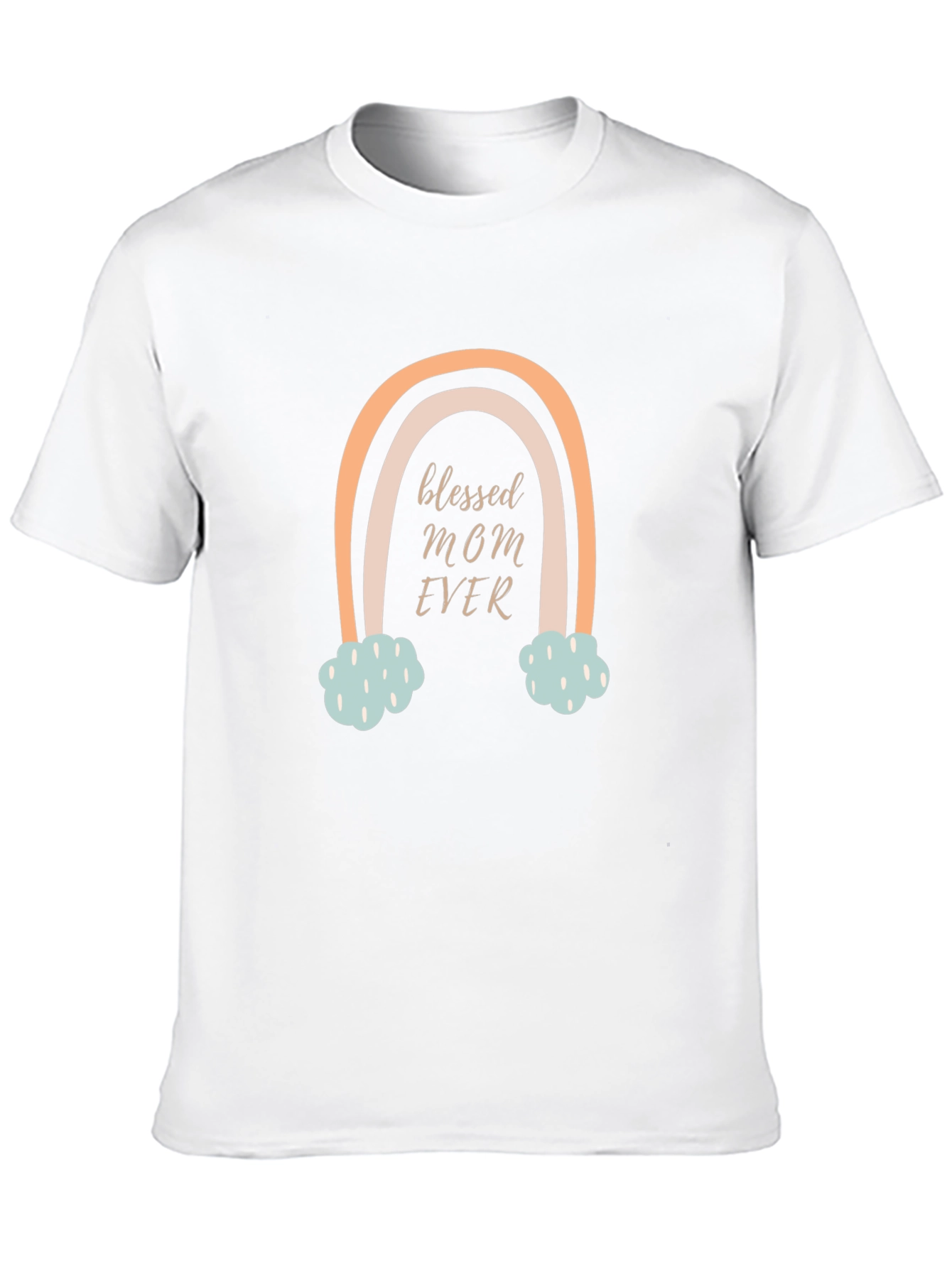 Blessed Mom Ever Rainbow Graphic Tee