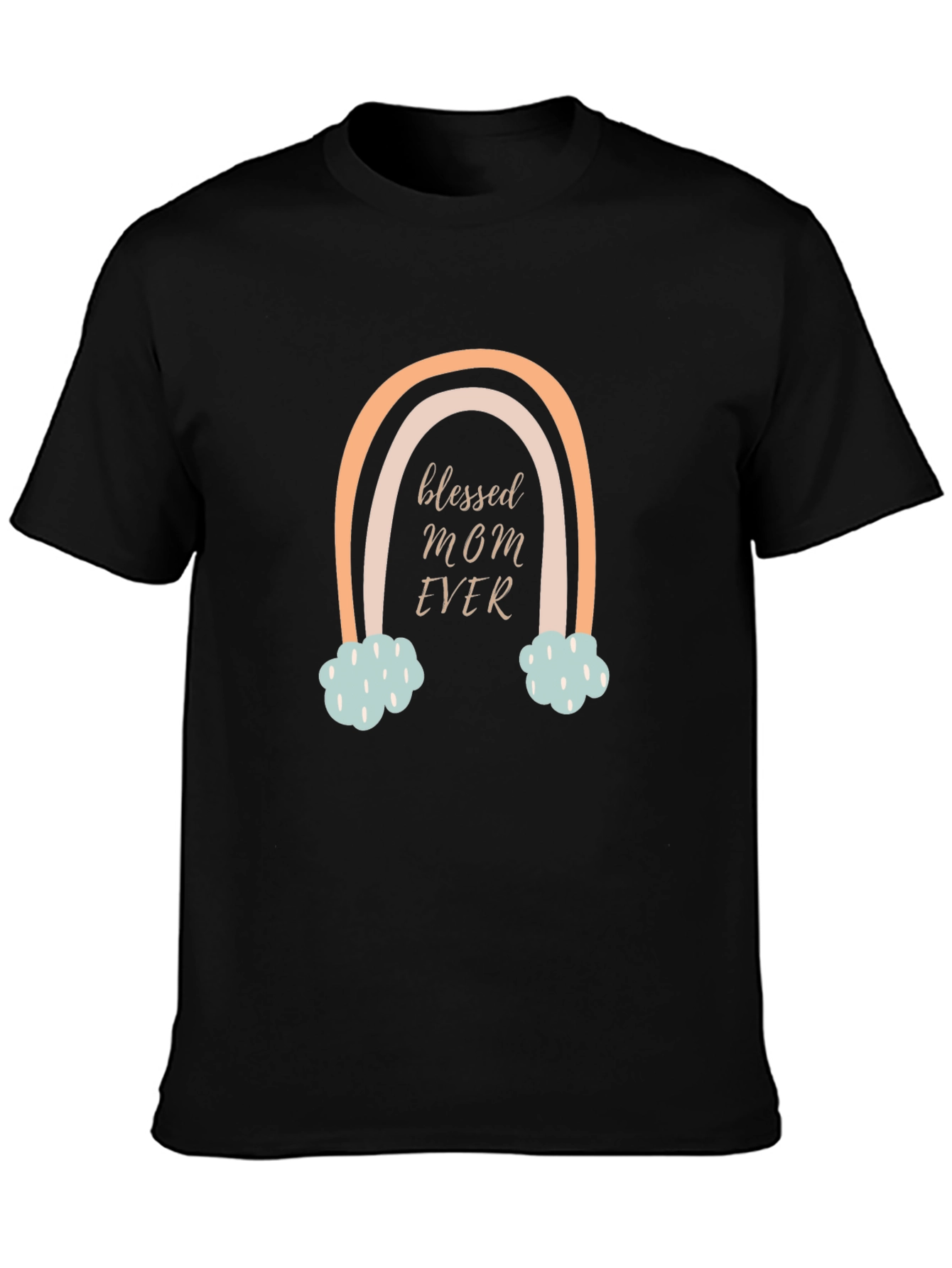Blessed Mom Ever Rainbow Graphic Tee