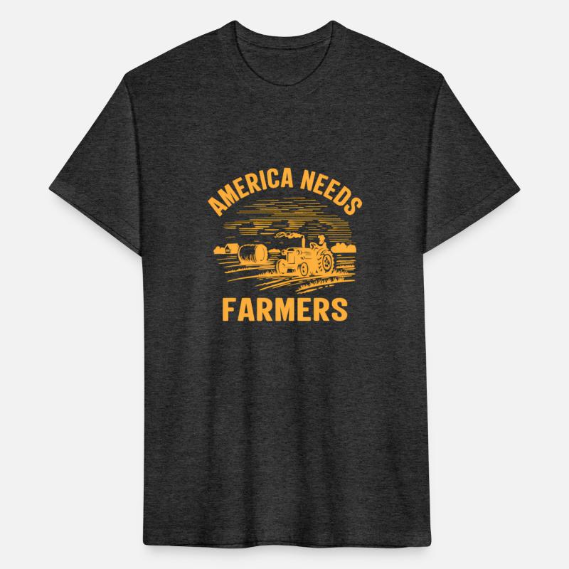 Farmer Tractor For Patriotic Usa America Farmers
