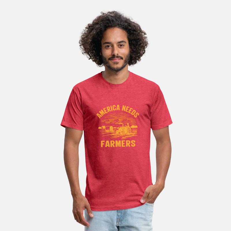 Farmer Tractor For Patriotic Usa America Farmers
