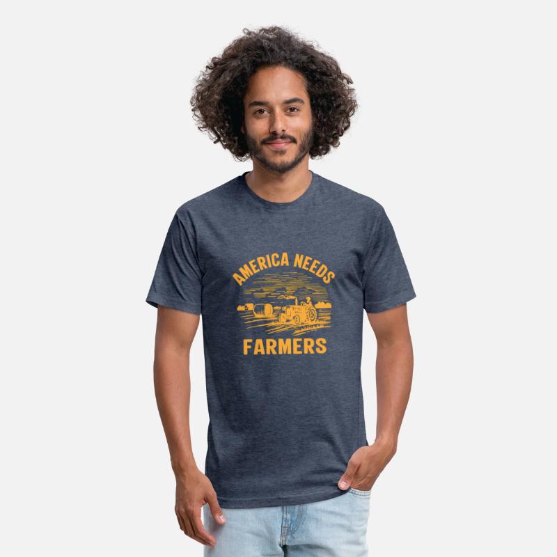 Farmer Tractor For Patriotic Usa America Farmers