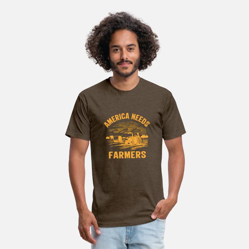 Farmer Tractor For Patriotic Usa America Farmers