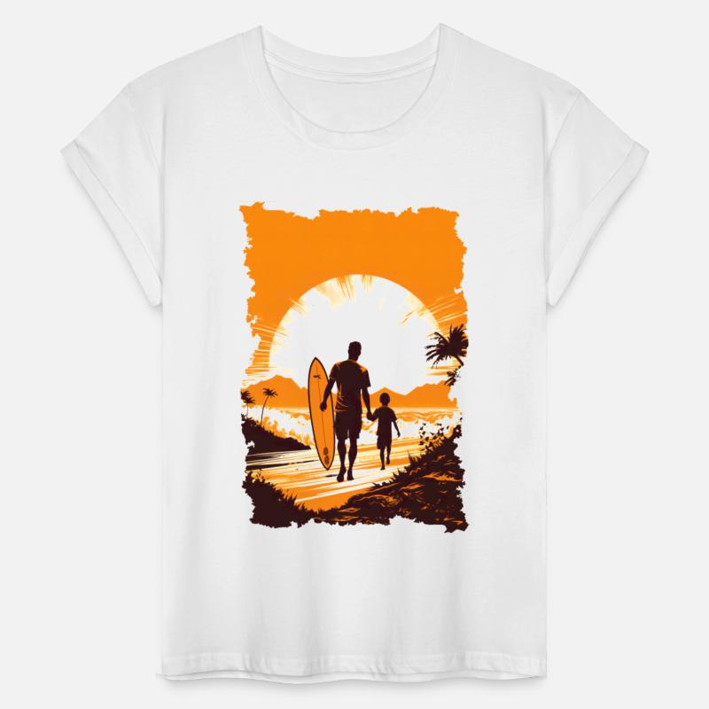 Father And Son Surfing Surfer Father's Day Gift