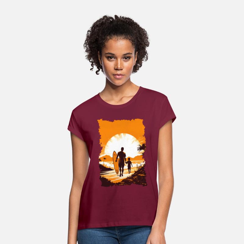 Father And Son Surfing Surfer Father's Day Gift