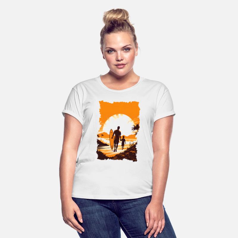 Father And Son Surfing Surfer Father's Day Gift