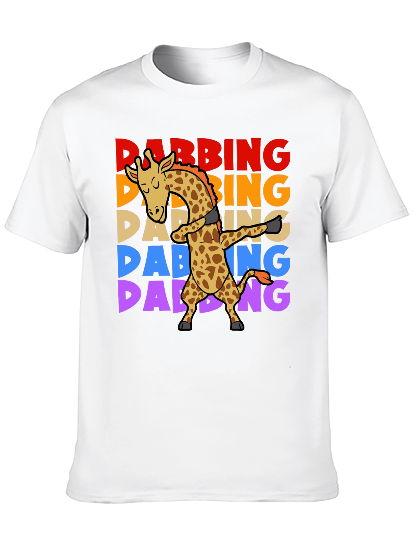Dabbing Giraffe T-Shirt - Fun Graphic Tee