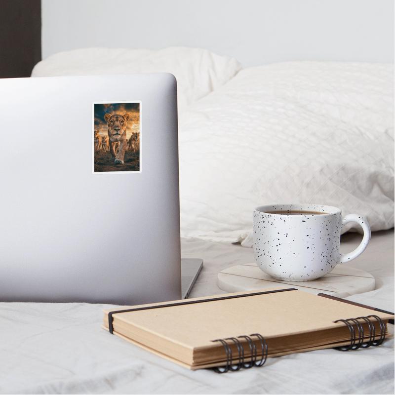 Fearless Lioness Leading the Pride