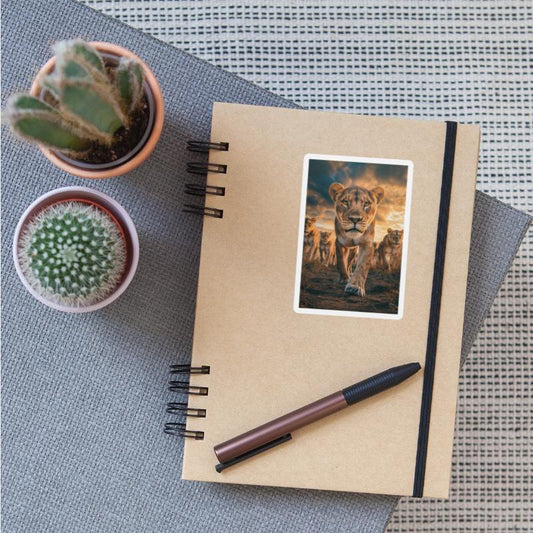 Fearless Lioness Leading the Pride