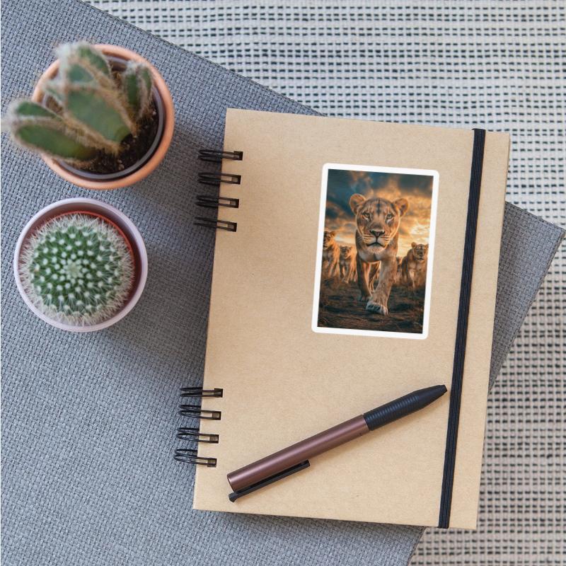 Fearless Lioness Leading the Pride