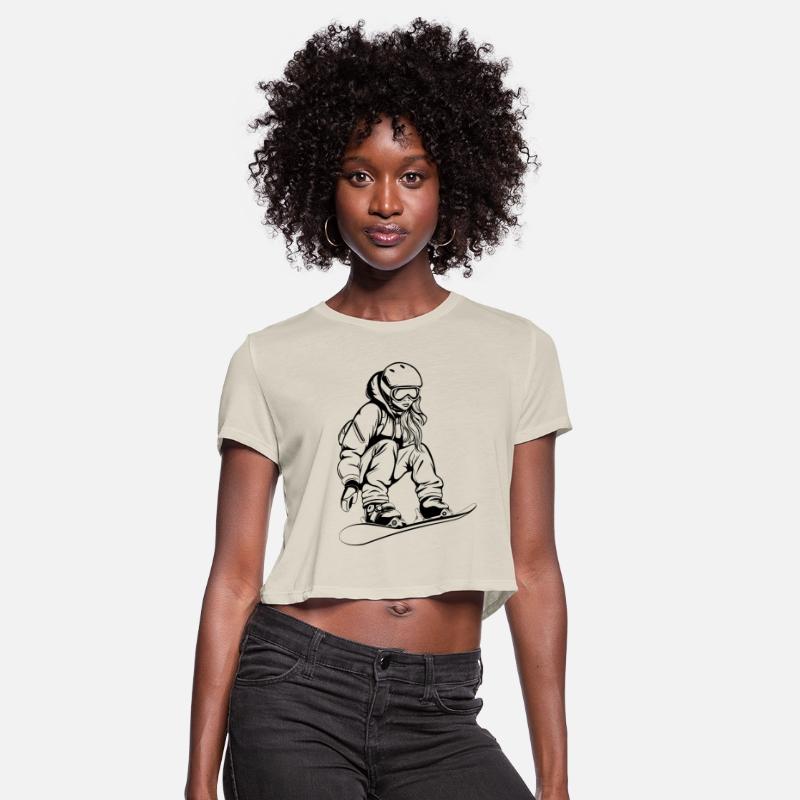 Female Snowboarder Sketch