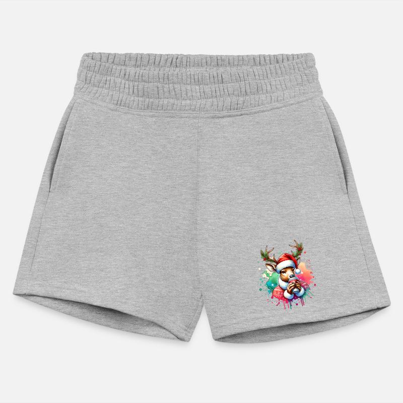 Festive Reindeer with Coffee Scene