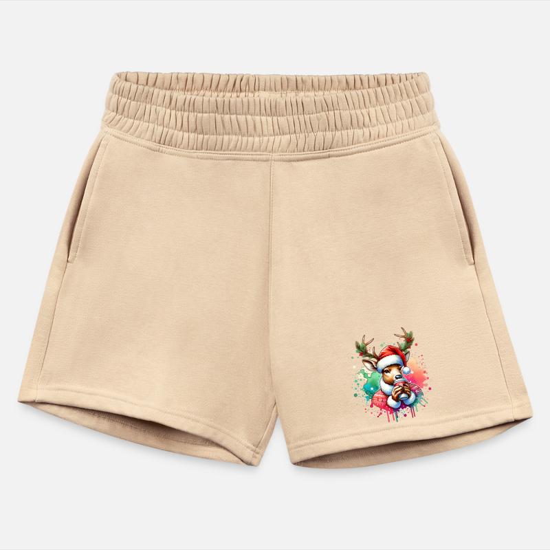 Festive Reindeer with Coffee Scene