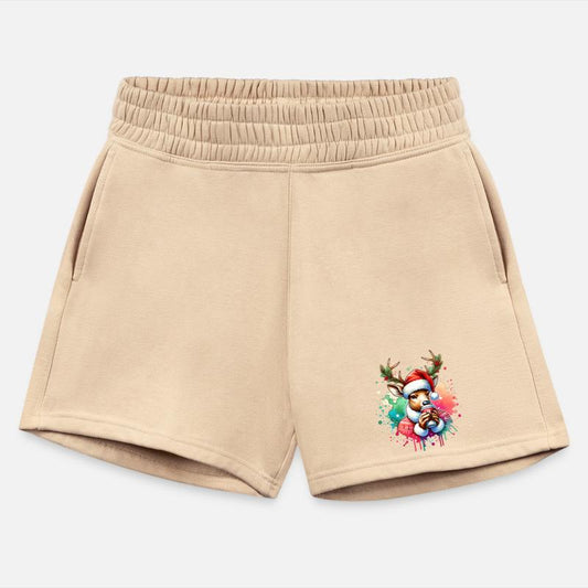 Festive Reindeer with Coffee Scene