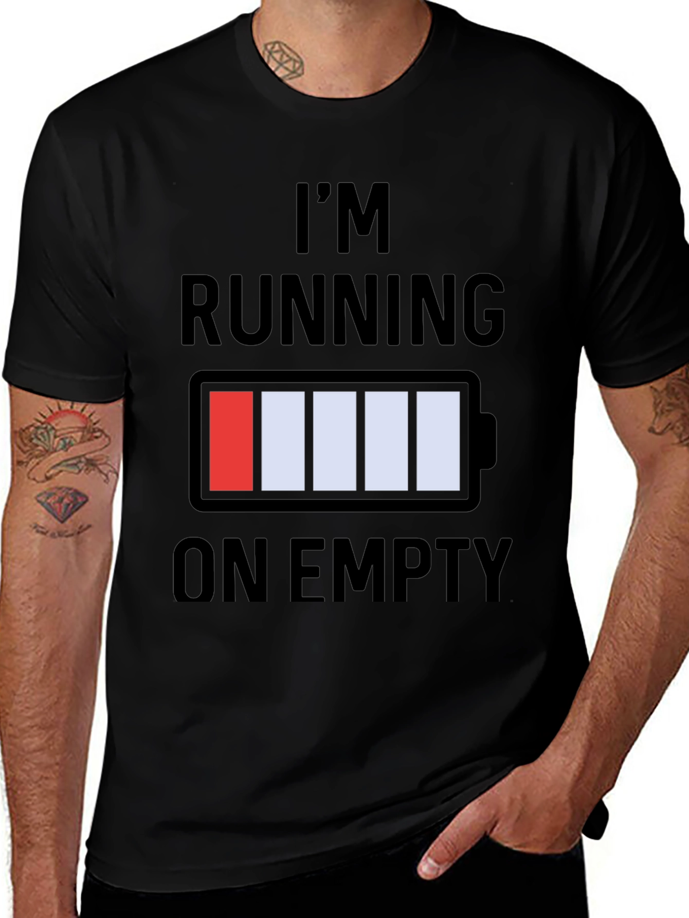 Im Running on Empty Graphic T-Shirt