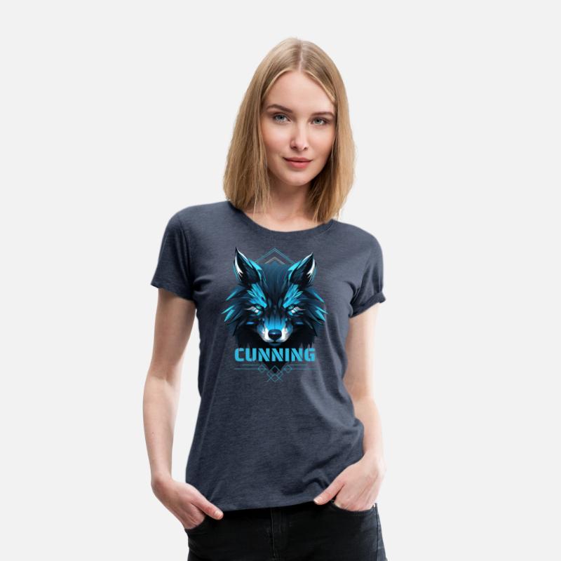 Fierce Blue Wolf with Geometric Details