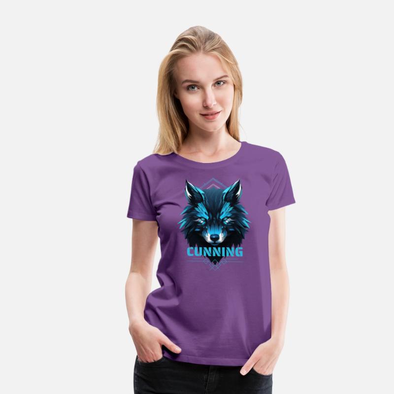 Fierce Blue Wolf with Geometric Details