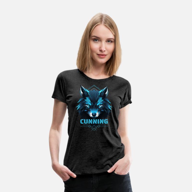 Fierce Blue Wolf with Geometric Details