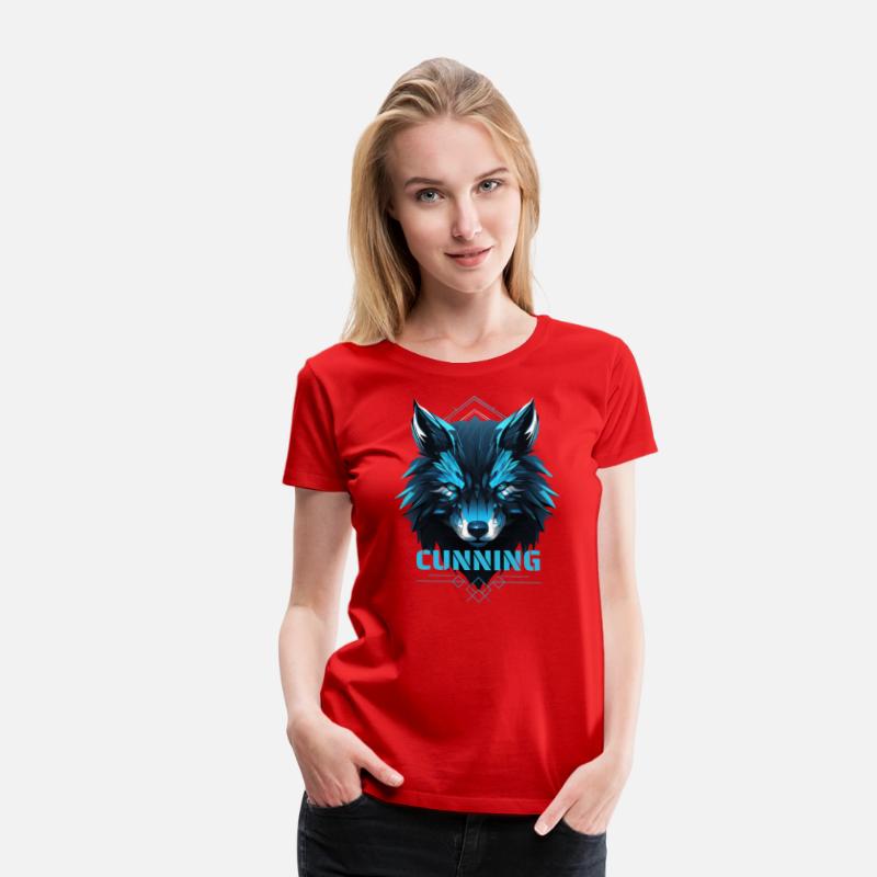 Fierce Blue Wolf with Geometric Details
