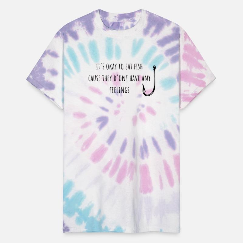 "Fish and Feelings" . t shirts for men with saying