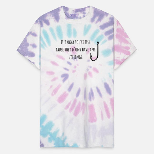 "Fish and Feelings" . t shirts for men with saying