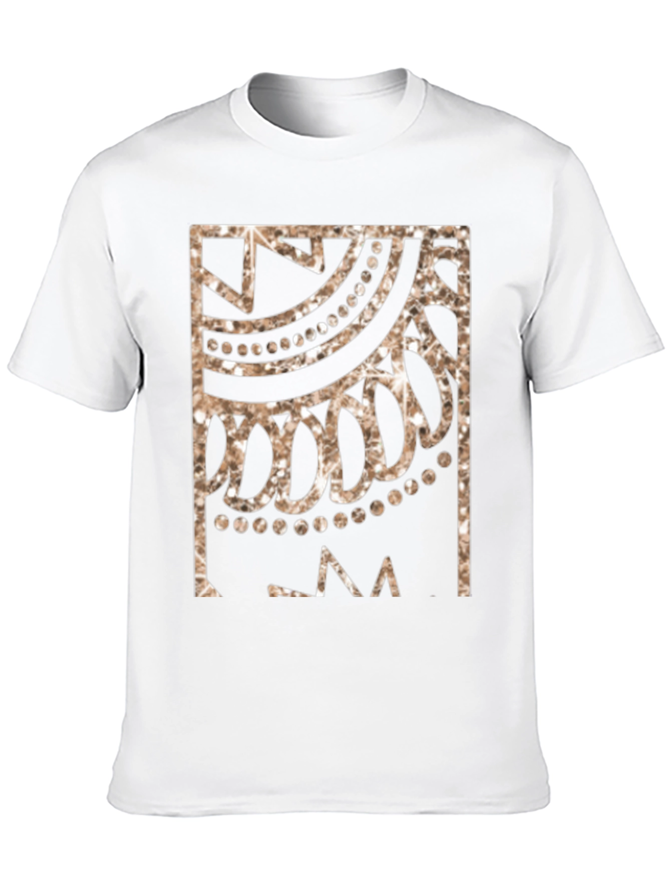 Geometric Design Black T-Shirt