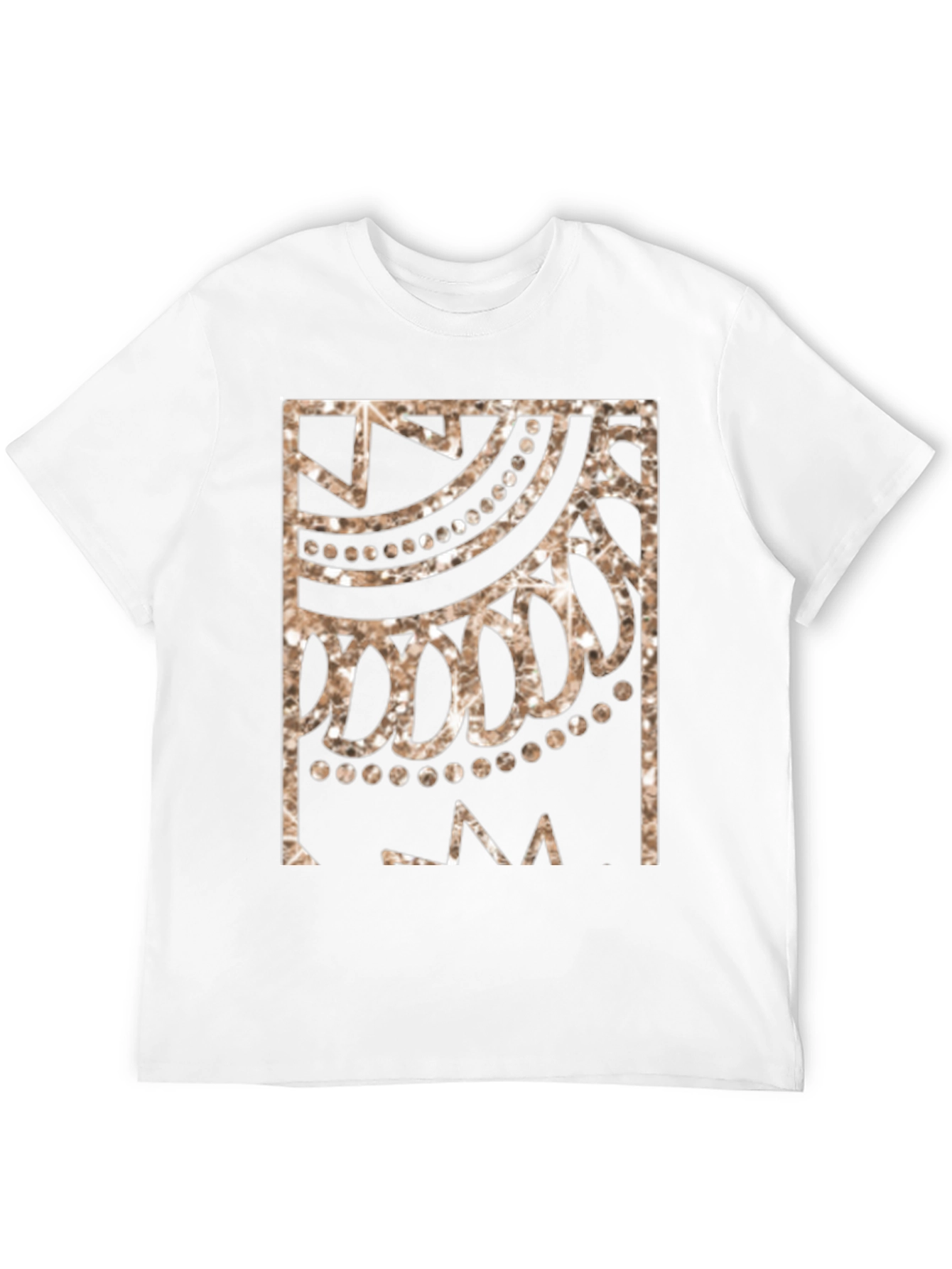 Geometric Design Black T-Shirt