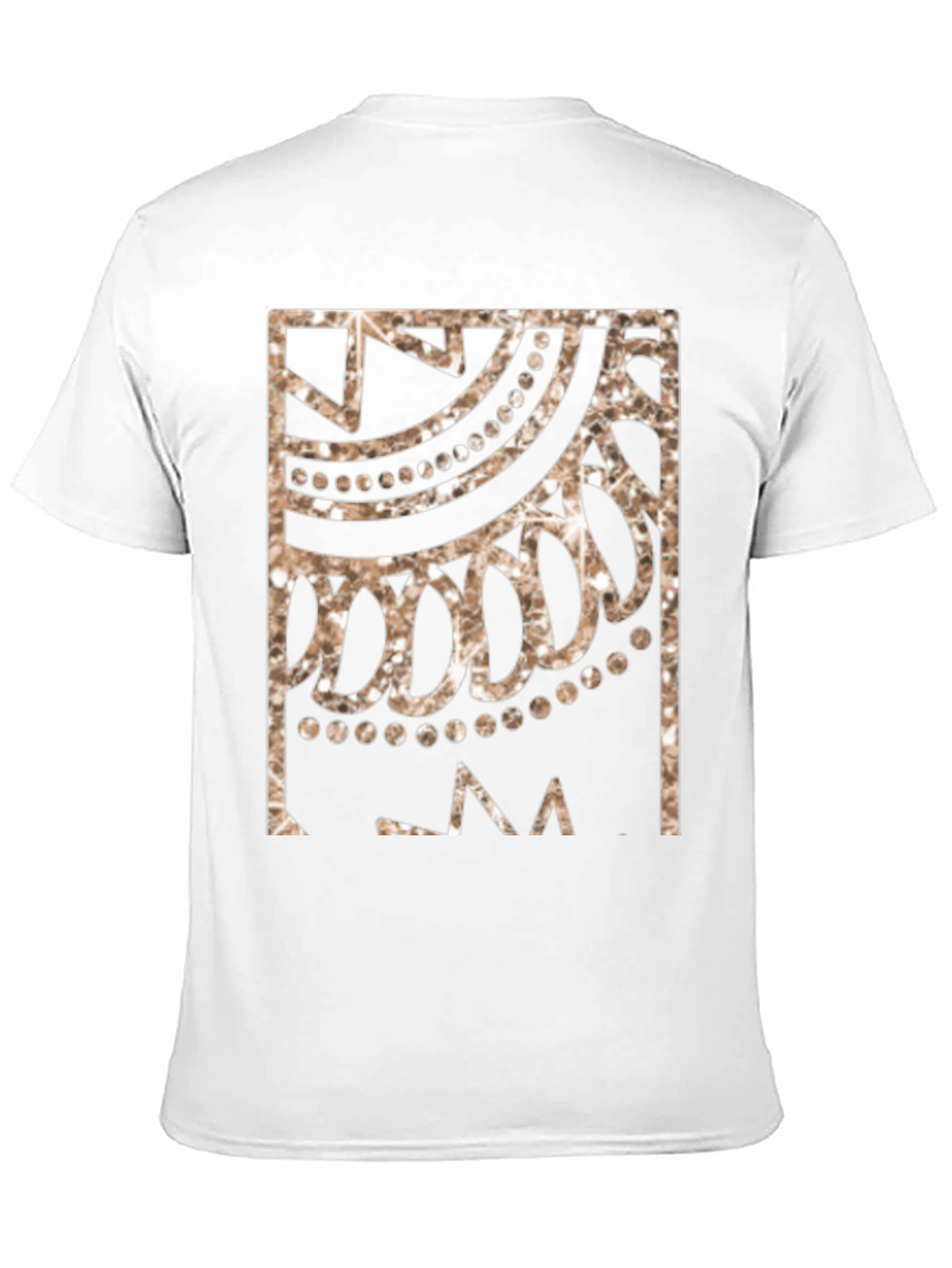 Geometric Design Black T-Shirt