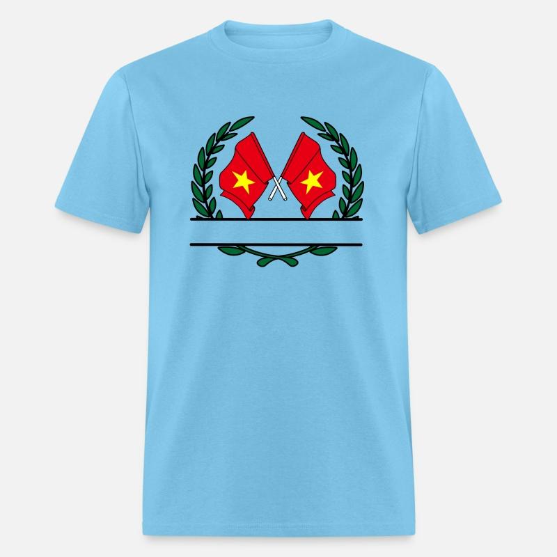 Flags Vietnam laurel wreath banner