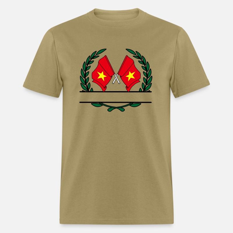 Flags Vietnam laurel wreath banner