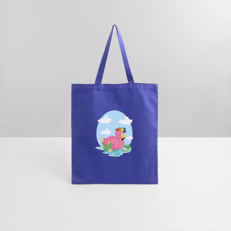 flamingo swimming on the lake for color