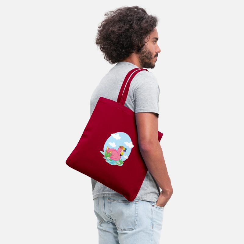 flamingo swimming on the lake for color