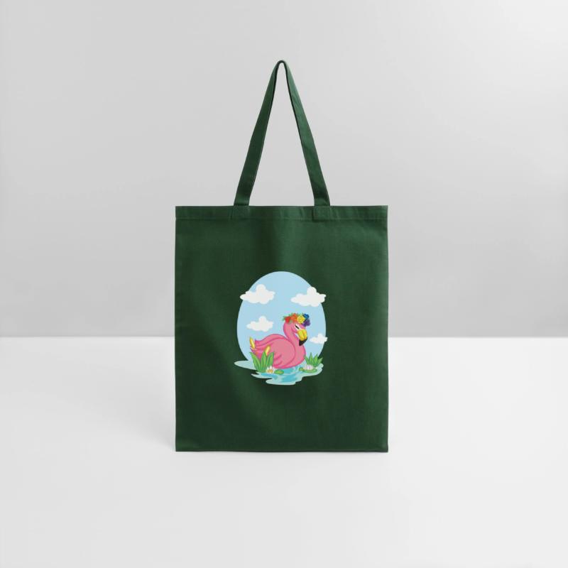 flamingo swimming on the lake for color