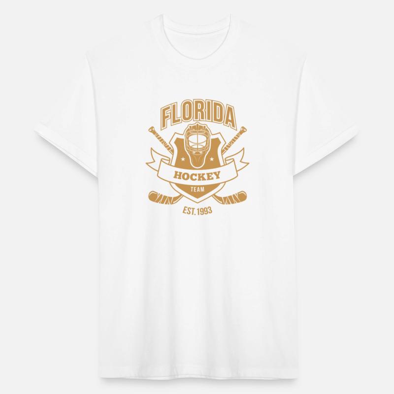 Florida Retro Panther Hockey Puck Stick Gold