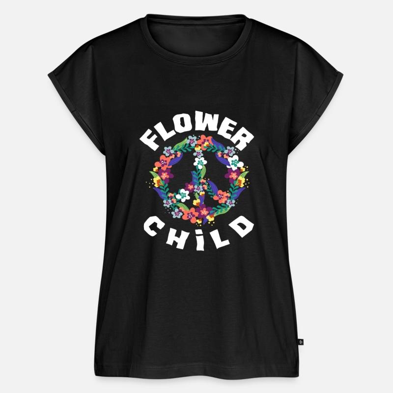 Flower Child Peace Symbol Floral Design