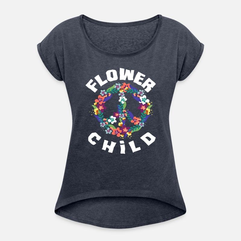 Flower Child Peace Symbol Floral Design