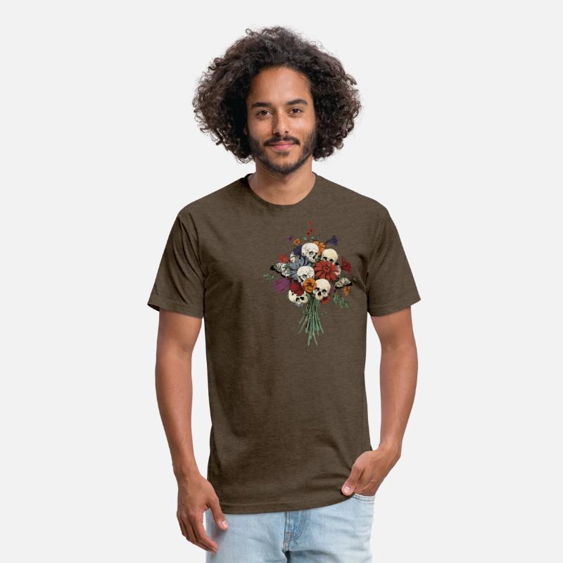 Flowery Creative Skull Halloween T Shirt