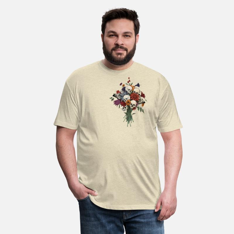 Flowery Creative Skull Halloween T Shirt