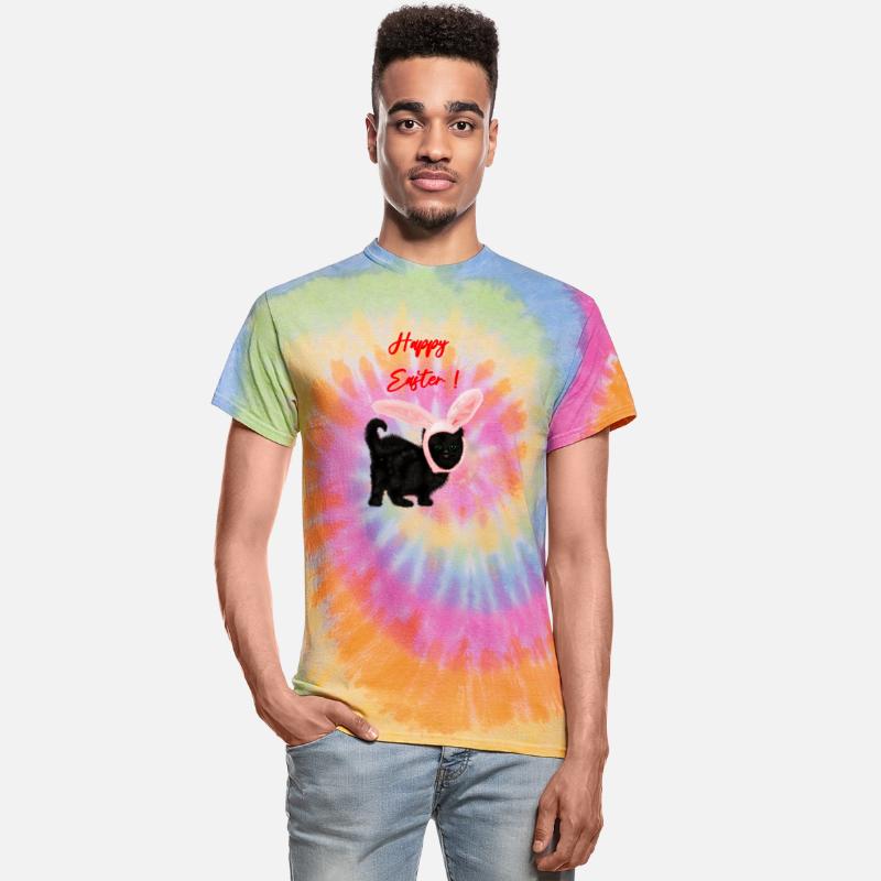 Fluffy black cat wearing a Christmas bunny hat.