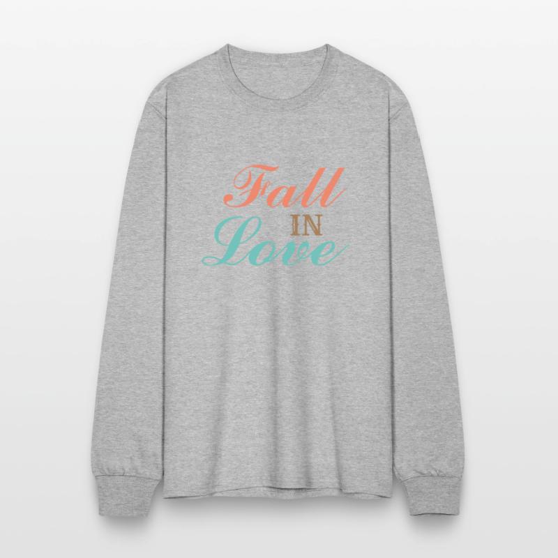 Font design for the word "fall in love"