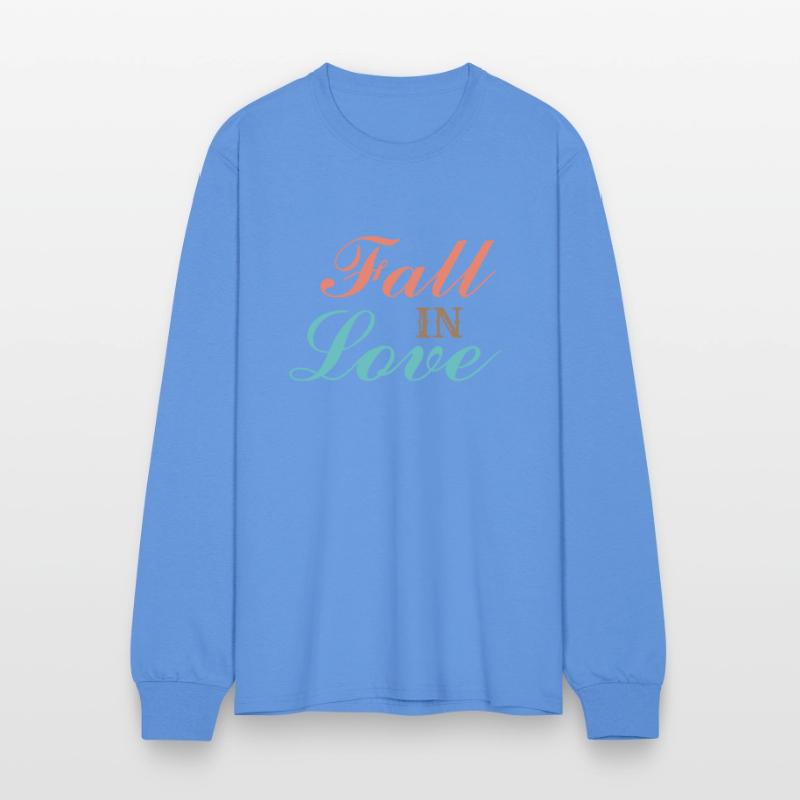 Font design for the word "fall in love"